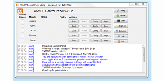 راه اندازی لوکال هاست