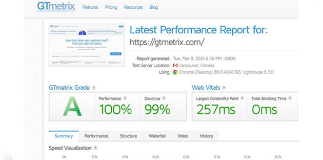 ابزار سنجش سرعت سایت