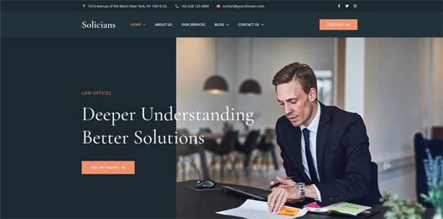 طراحی سایت شخصی وکیل