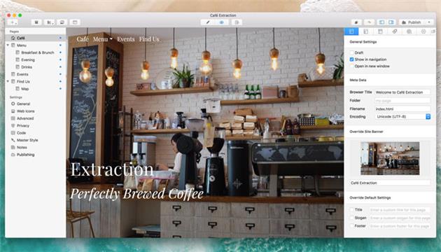 نرم افزار طراحی گرافیکی وب سایت