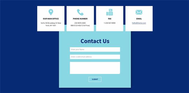 اصول طراحی صفحه تماس با ما