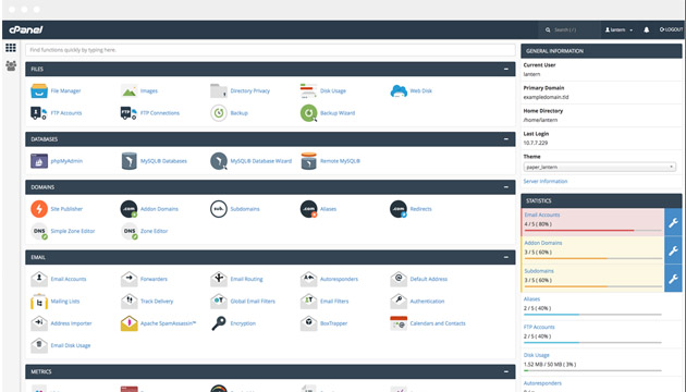 تغییر دامنه سایت در cpanel