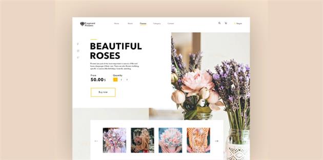 طراحی سایت گل فروشی اینترنتی