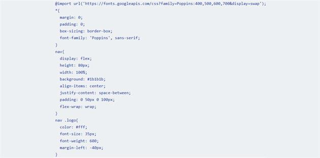 طراحی منو سایت با css و html