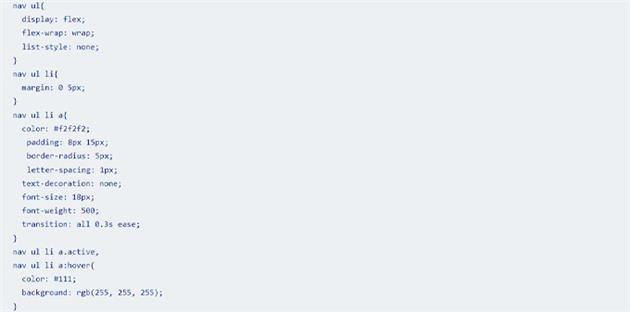 طراحی منو سایت