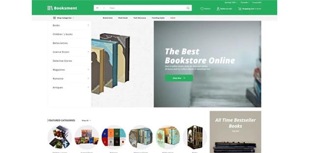 طراحی سایت فروش کتاب 