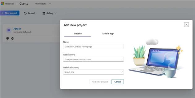 ایجاد پروژه جدید