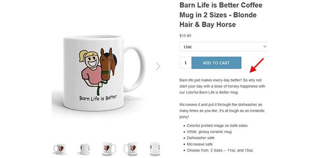 المان های ضروری صفحه محصول