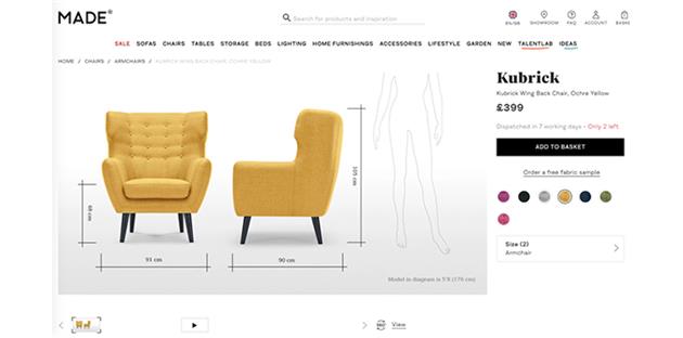 محتوای صفحه محصول