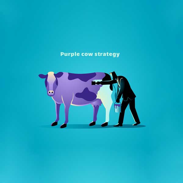 استراتژی گاو بنفش در بازاریابی