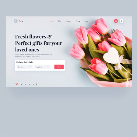 طراحی سایت گل فروشی