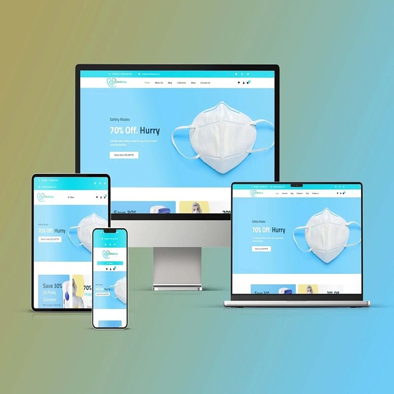 طراحی سایت تجهیزات پزشکی و طبی